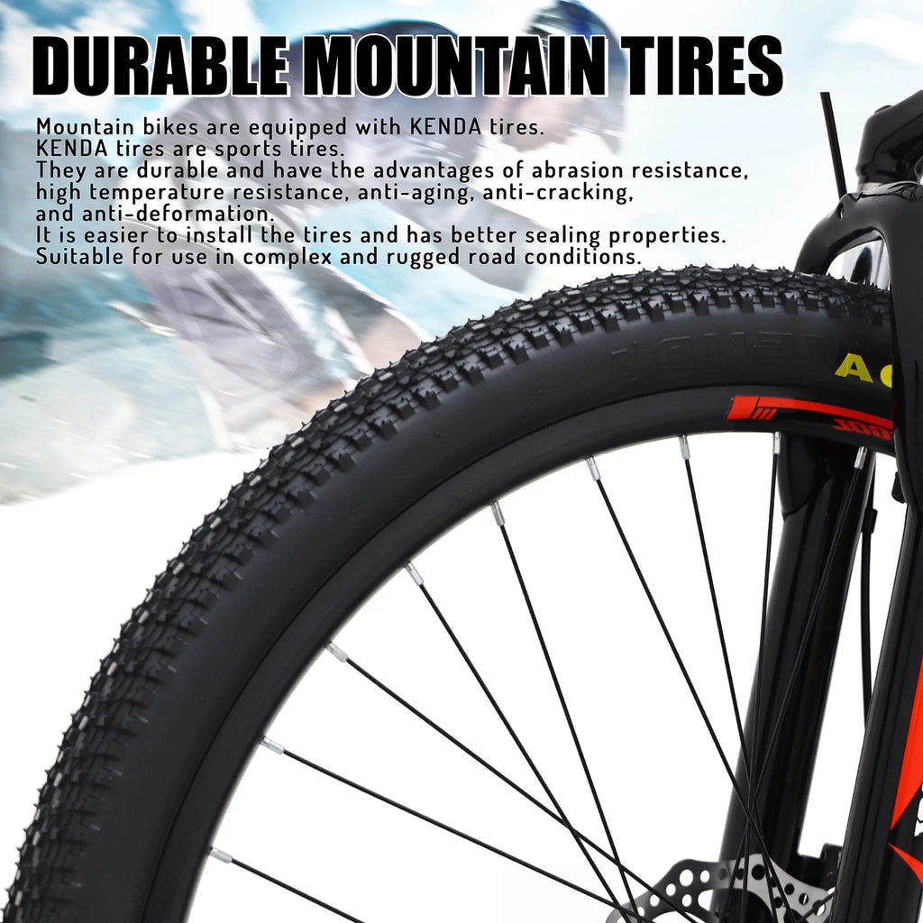 26 Inch Full Suspension Mountain Bike 21 Speed Black X19163