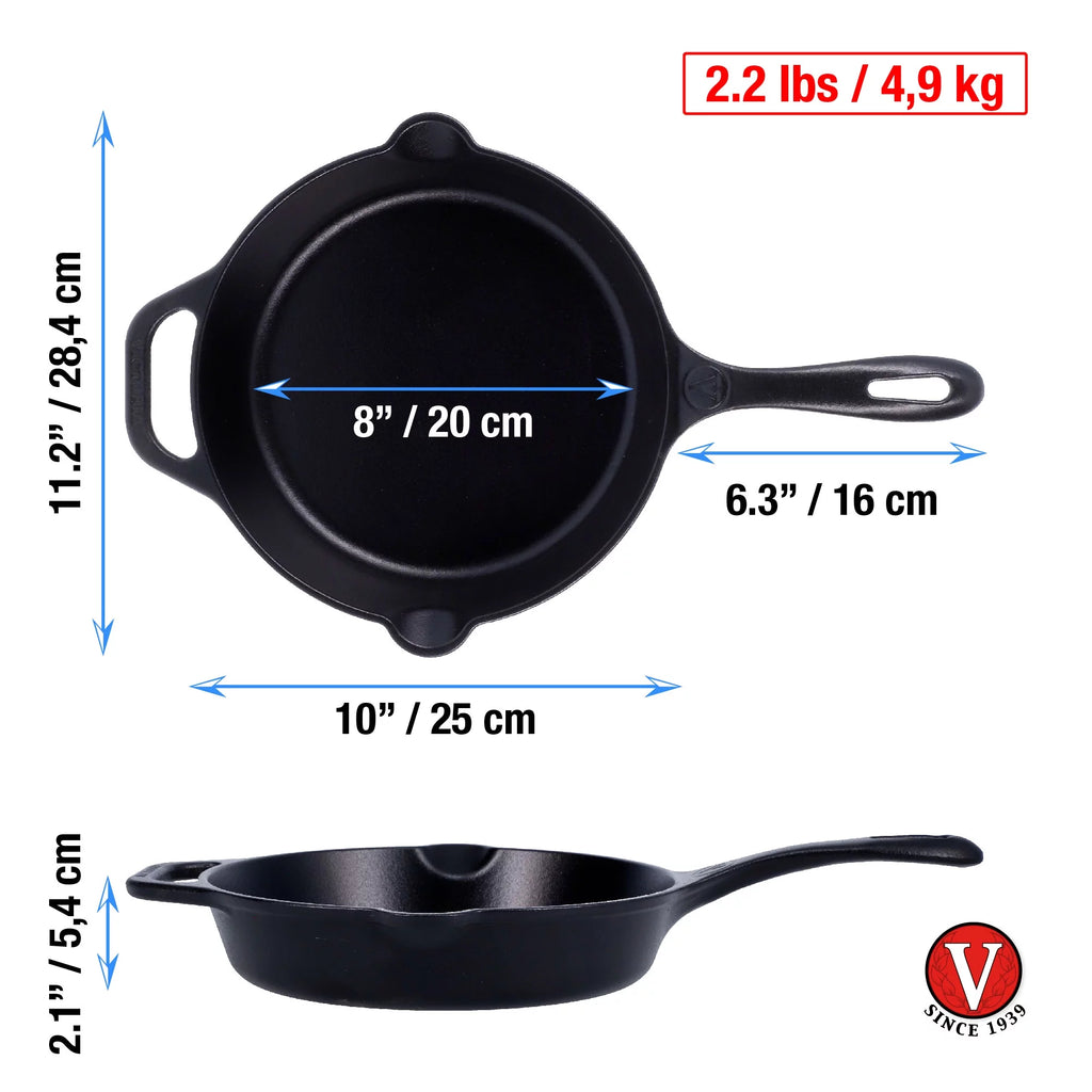 10-Inch Seasoned Cast Iron Skillet F99792