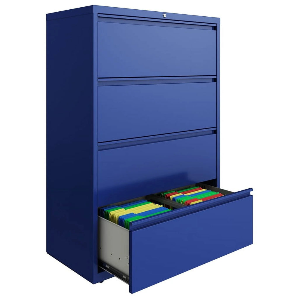 36" Metal Lateral File Cabinet with 4 Drawers O630