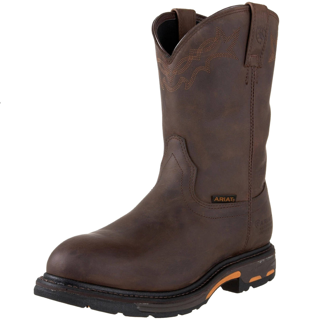 Brown Pull-On Work Boots I1250