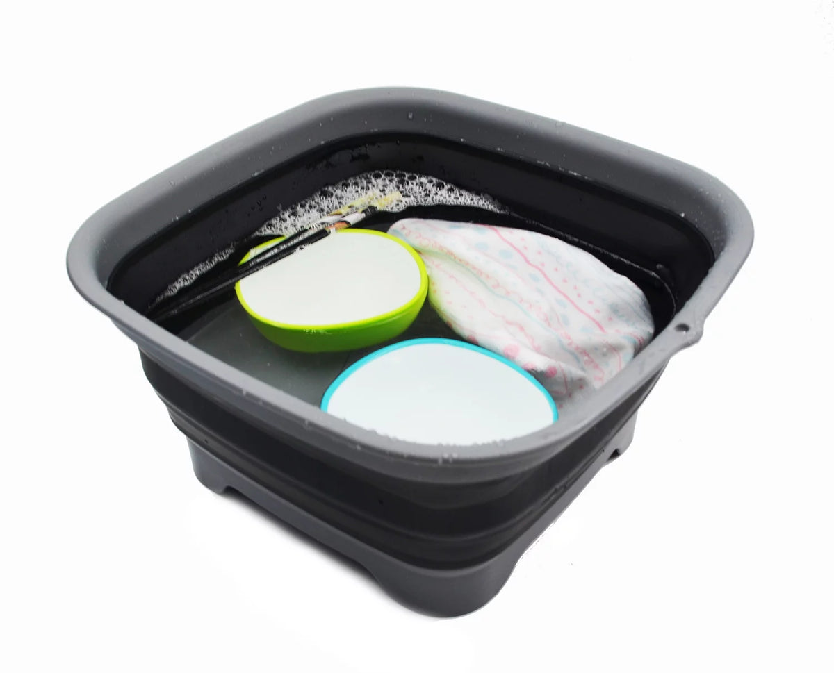 9.3L Collapsible Dishpan with Draining Plug F7286