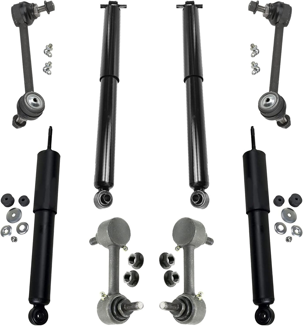 Front and Rear Shock Absorbers and Sway Bars 8pc Set N56046