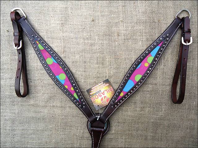 Dark Brown Leather Horse Breast Collar R565