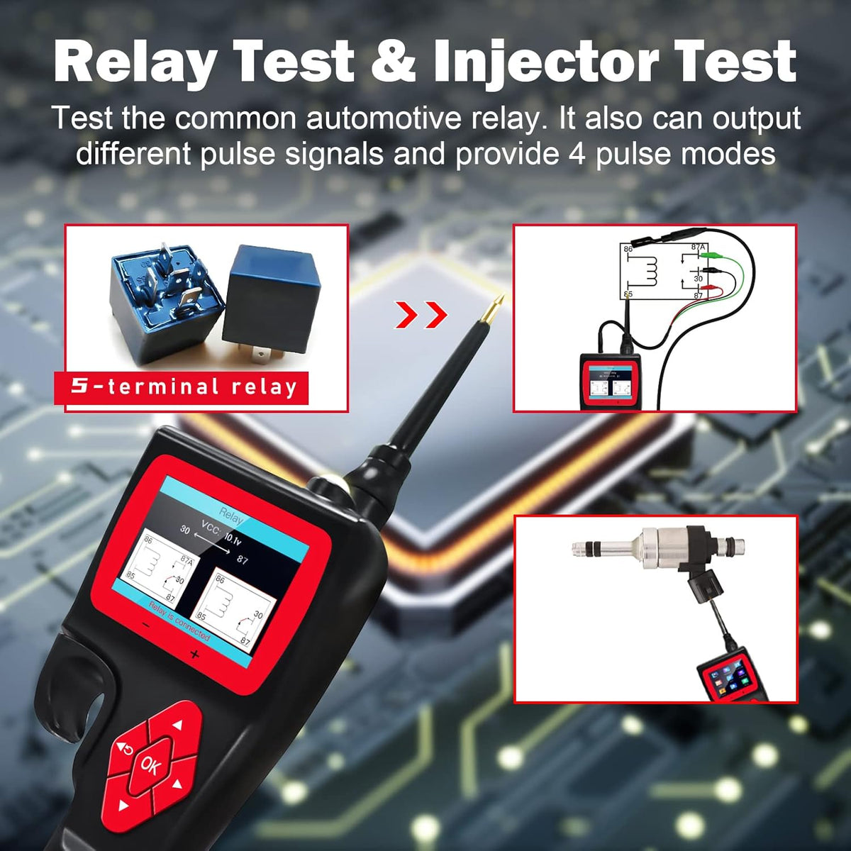 Circuit Tester Automotive 9~30V Electrical Tester with Multimeter Tester/Relay Tester Z480283