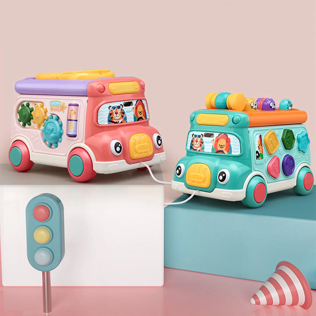 Toddler Music Bus Toys with Light Sound J35317