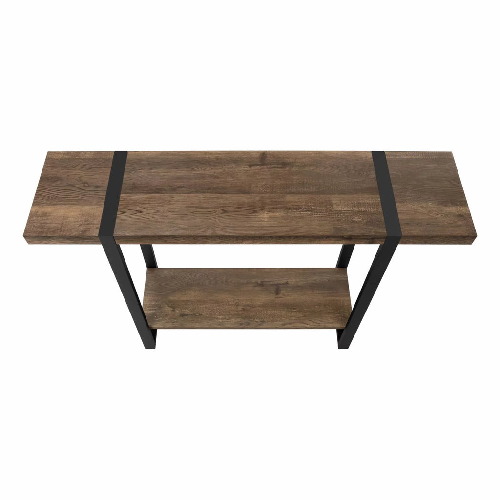Black Narrow Metal Accent Table S773537