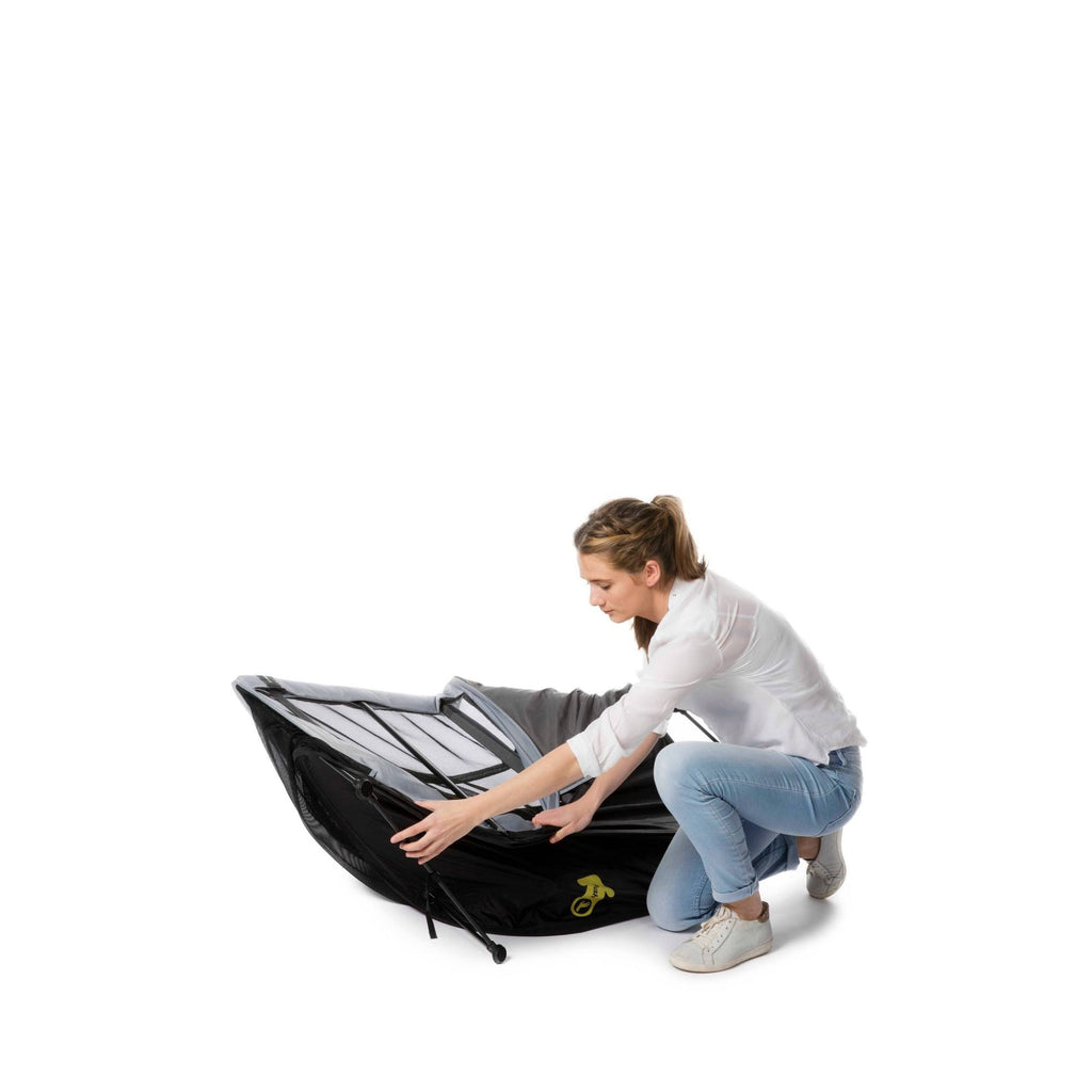 Instant Travel Cot in Grey Rock | 100% Cotton H539