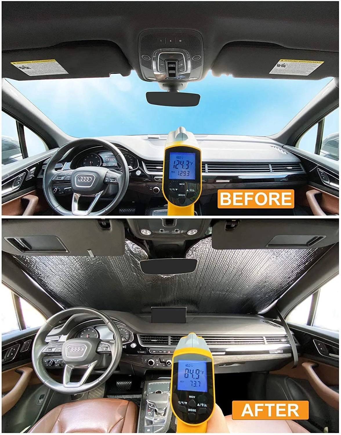 Side Window Rear Seat Sunshade Set of 2 V916