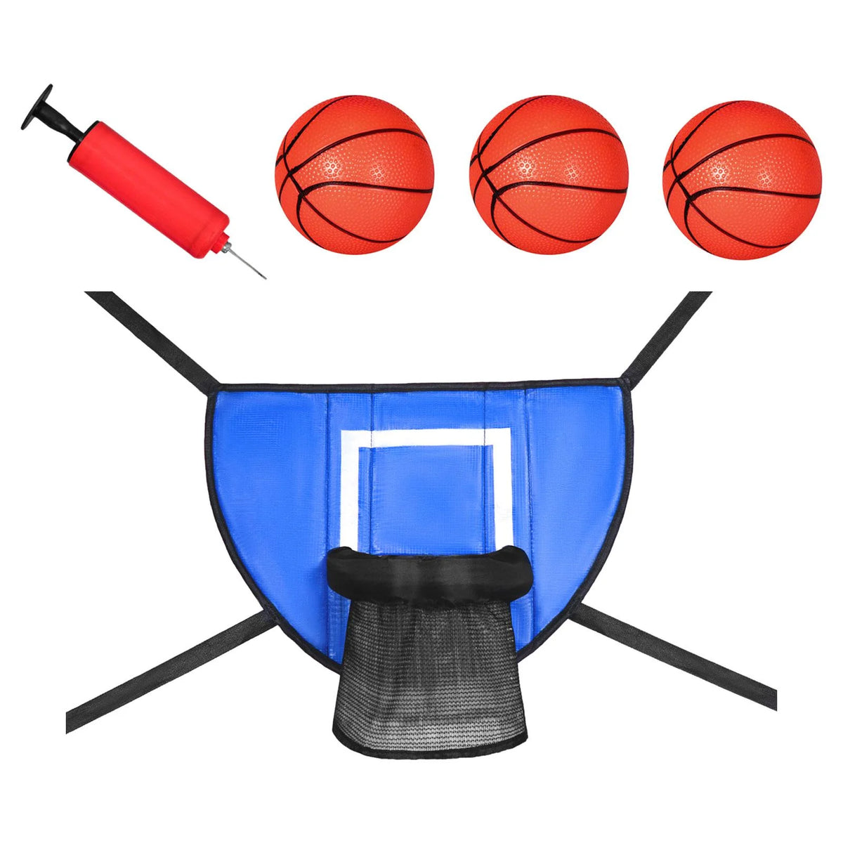 Blue 90x50cm Trampoline Basketball Hoop C5593