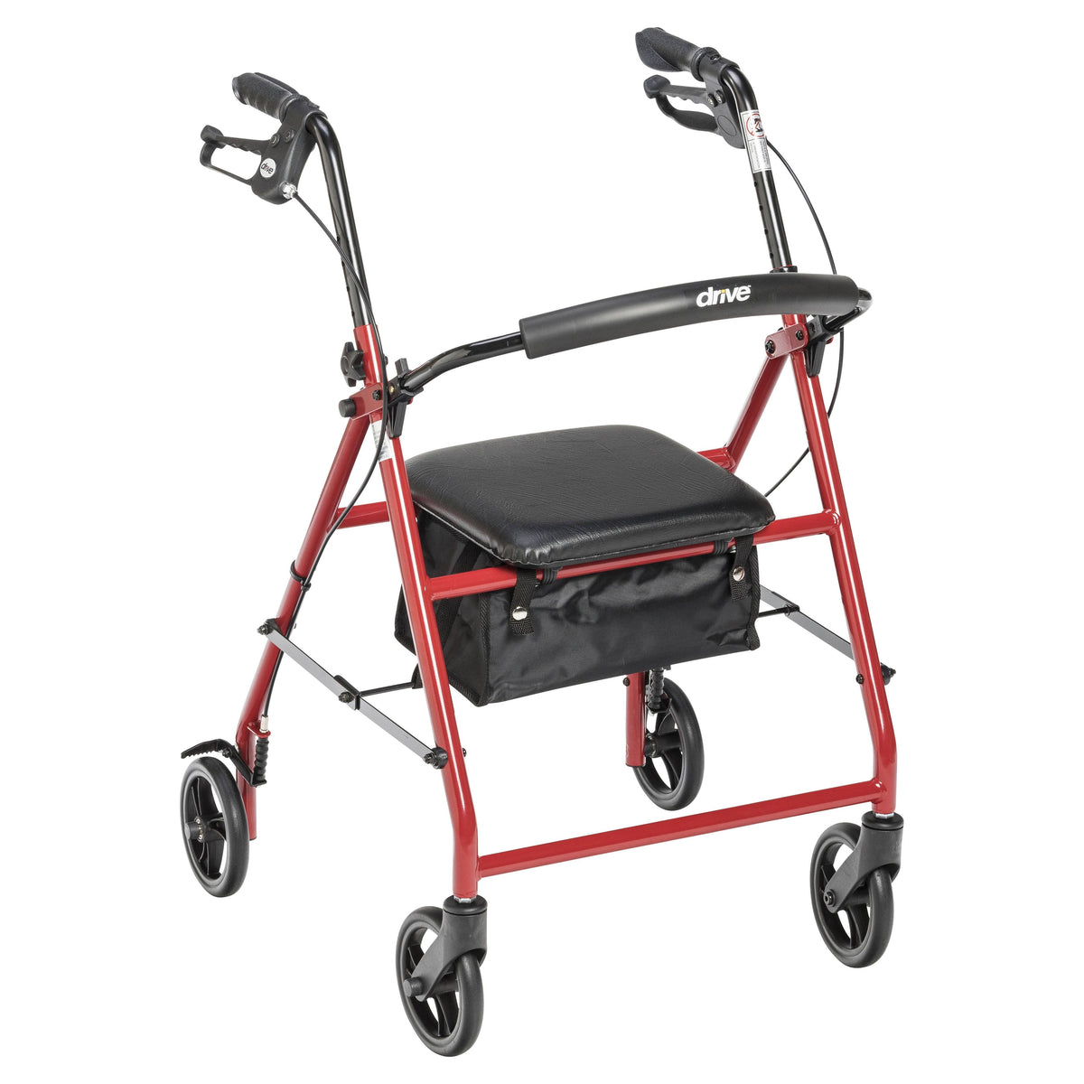 Red Rollator with 6x22 Wheels G432